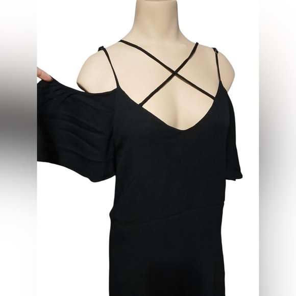 Lulu's Black Cold-Shoulder Mini Dress - Picture 12 of 12